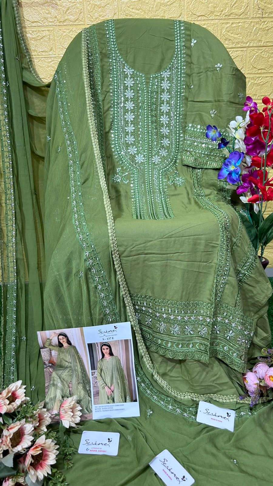 serine 137 new colour rayon cotton designer pakistani salwar suits design 2023 