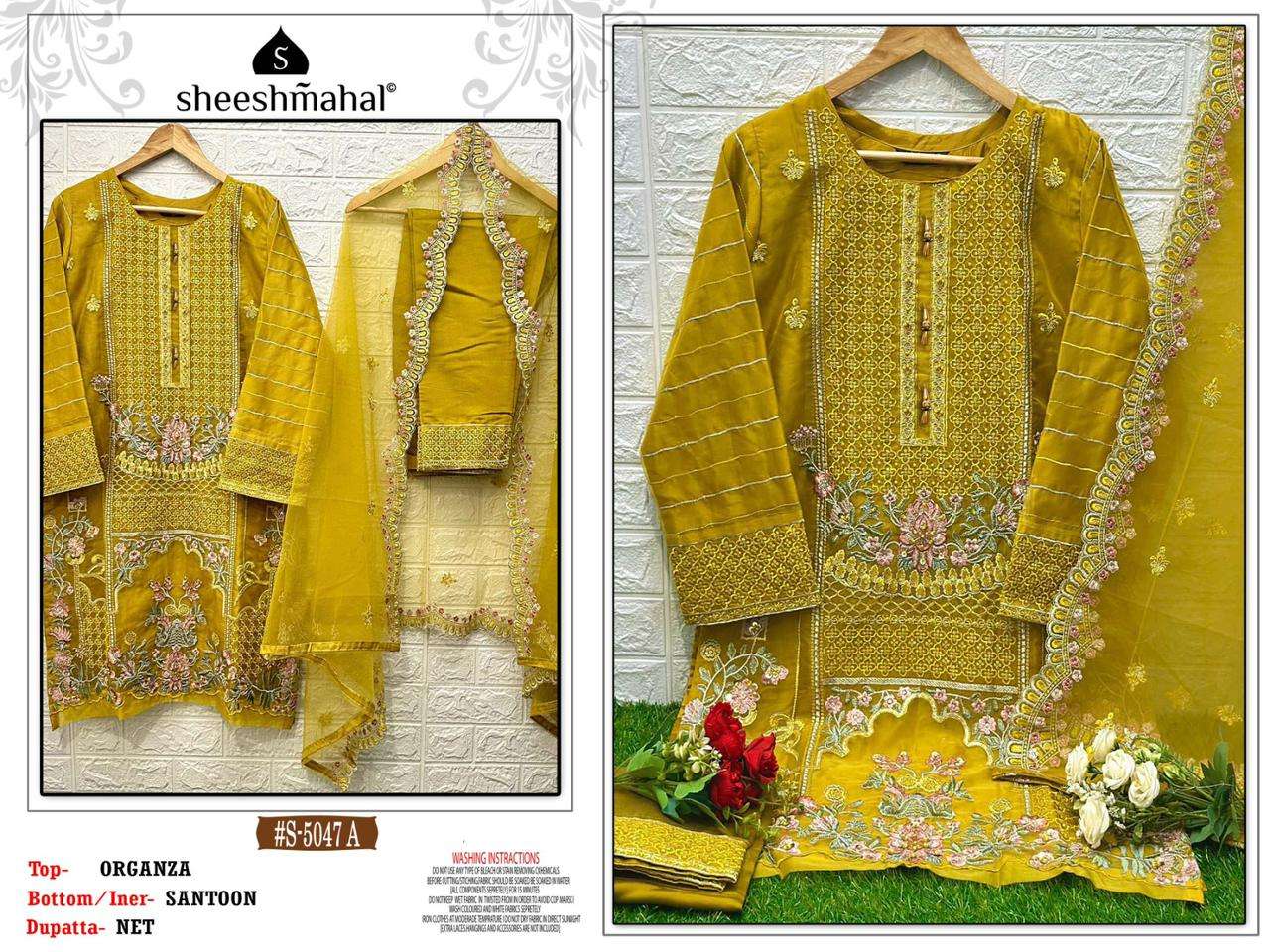 sheeshmahal 5047 series fancy look designer pakistani salwar suits collection 2023