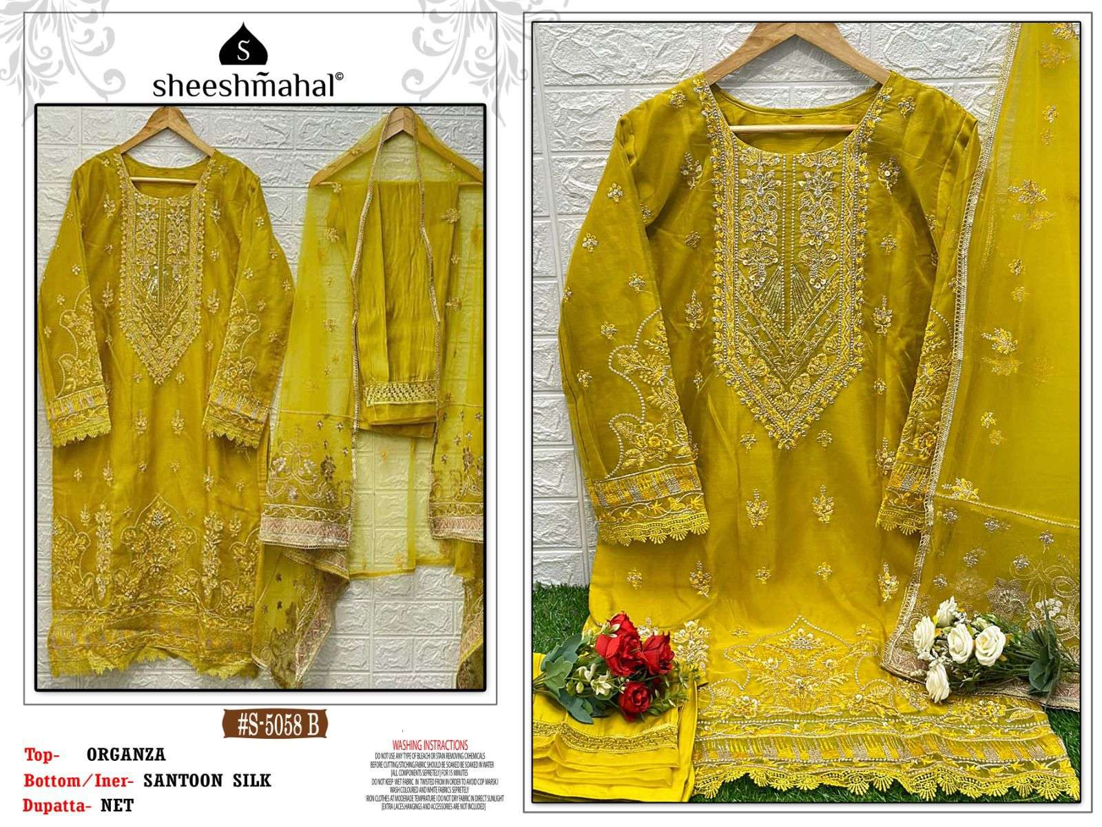 sheeshmahal 5058 series latest designer pakistani salwar suits collection 2023