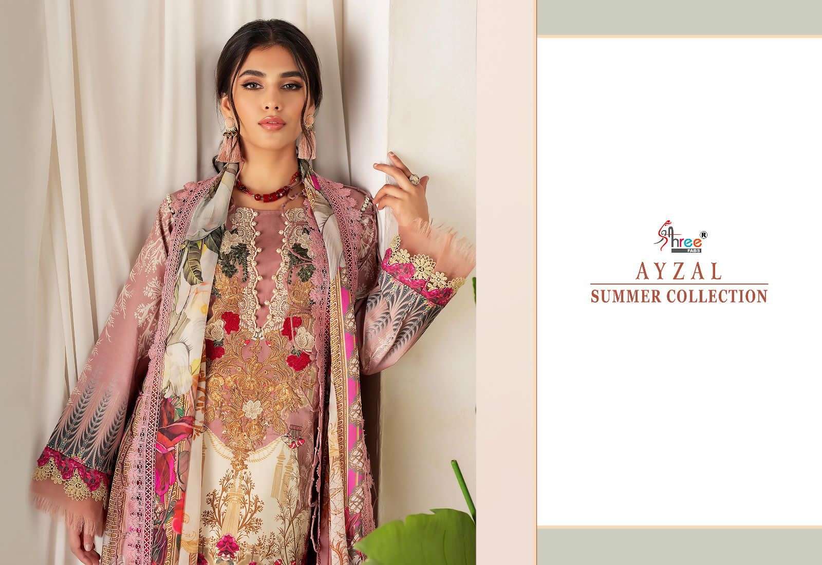 shree fabs ayzal 3146-3151 series pakistani salwar kameez catalogue wholesale price surat