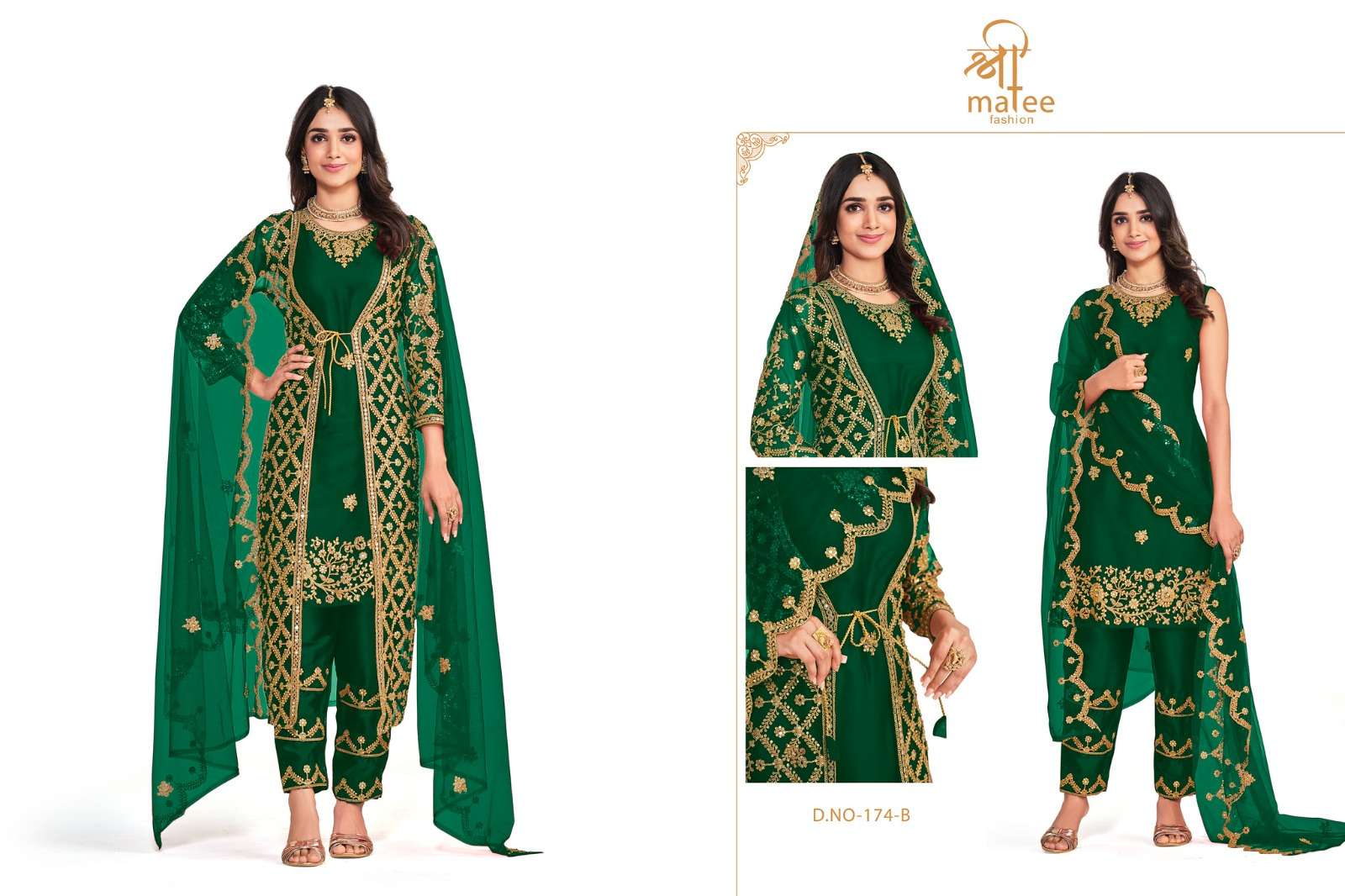 shreematee fashion mirror vol-15 174 series butterfly net designer party wear salwar suits catalogue design 2023