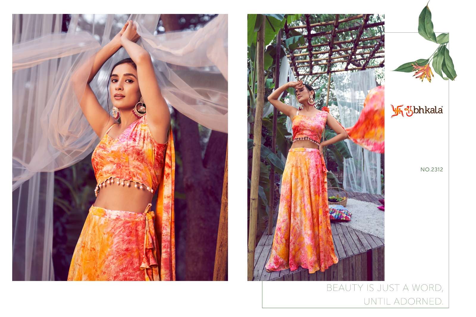 shubhkala girly vol-27 2311-2314 series silk designer lehenga choli with fancy dupatta collection surat