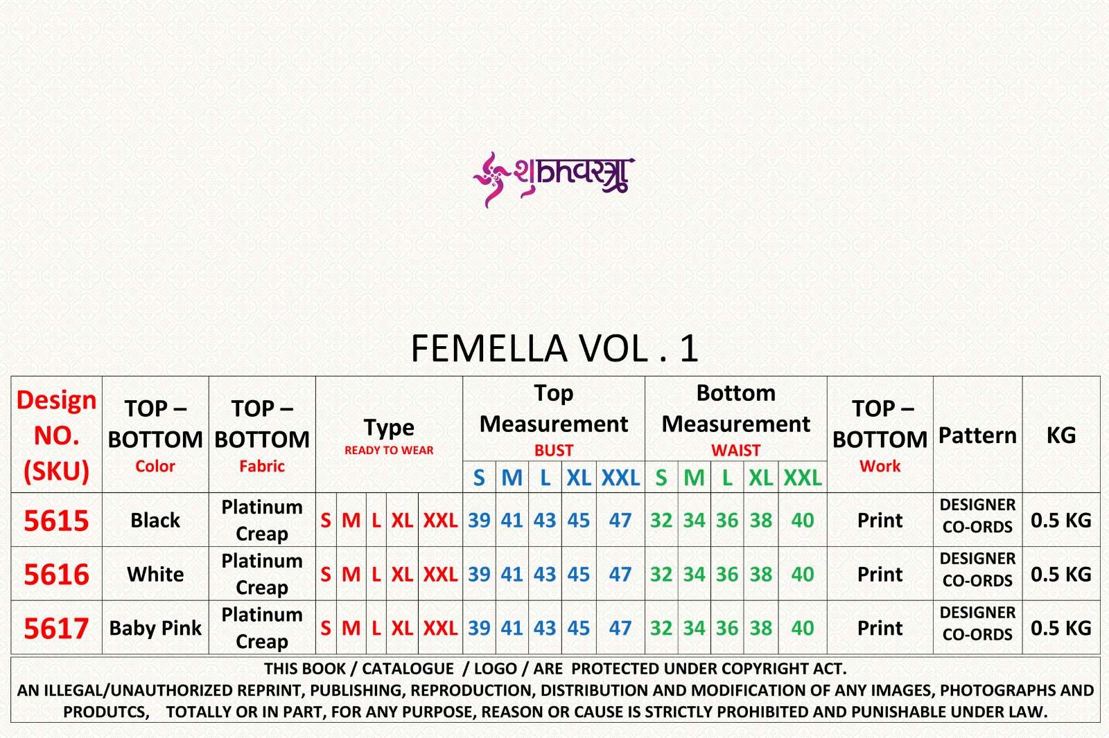 shubhvastra femella vol-1 5615-5617 series summer special designer coards set surat