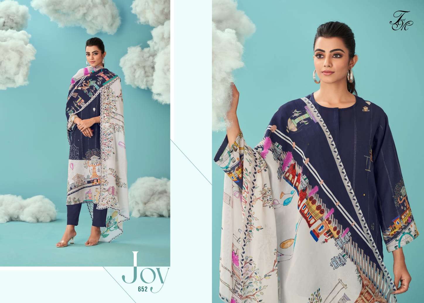 t&m joy exclusive designer salwar kameez catalogue online supplier surat