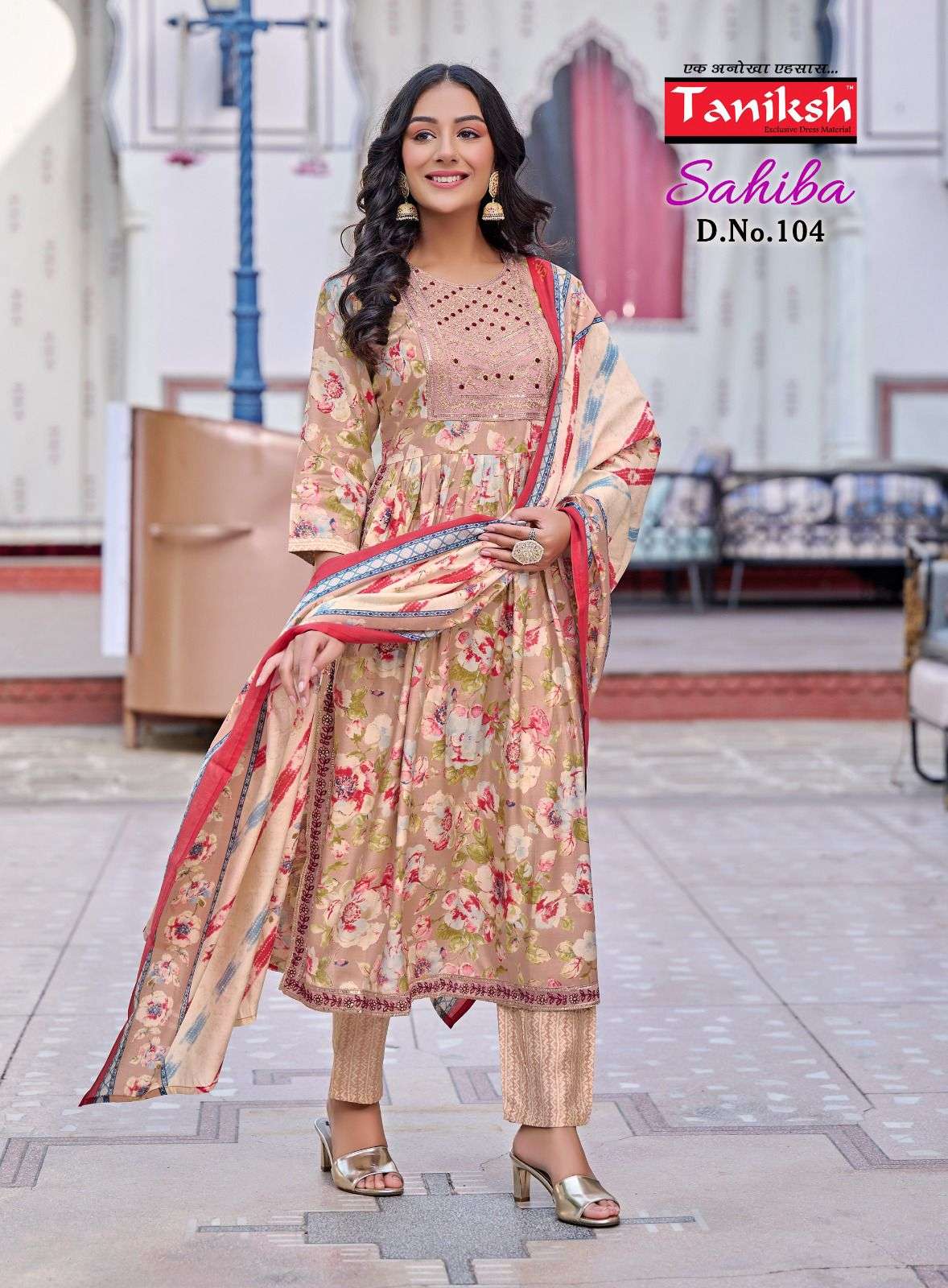 taniksh sahiba 101-108 series readymade designer dress catalogue wholesale price surat