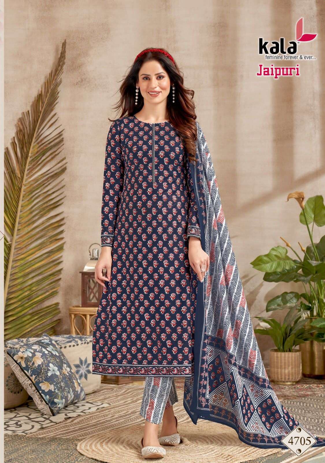 tarika creation jaipuri vol-2 4701-4712 series pure cotton designer salwar suits catalogue wholesale price surat
