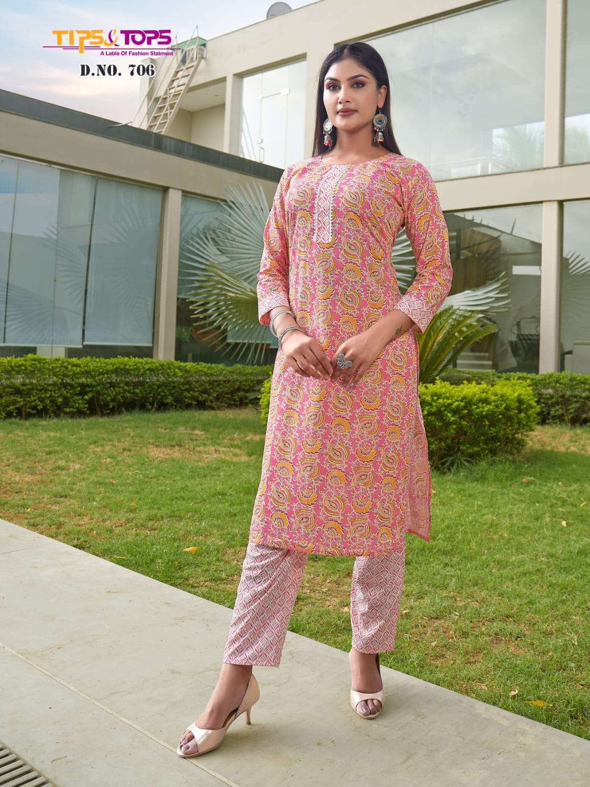 tips and tops cotton candy vol-7 summer special fancy kurti with bottom catalogue collection 2023