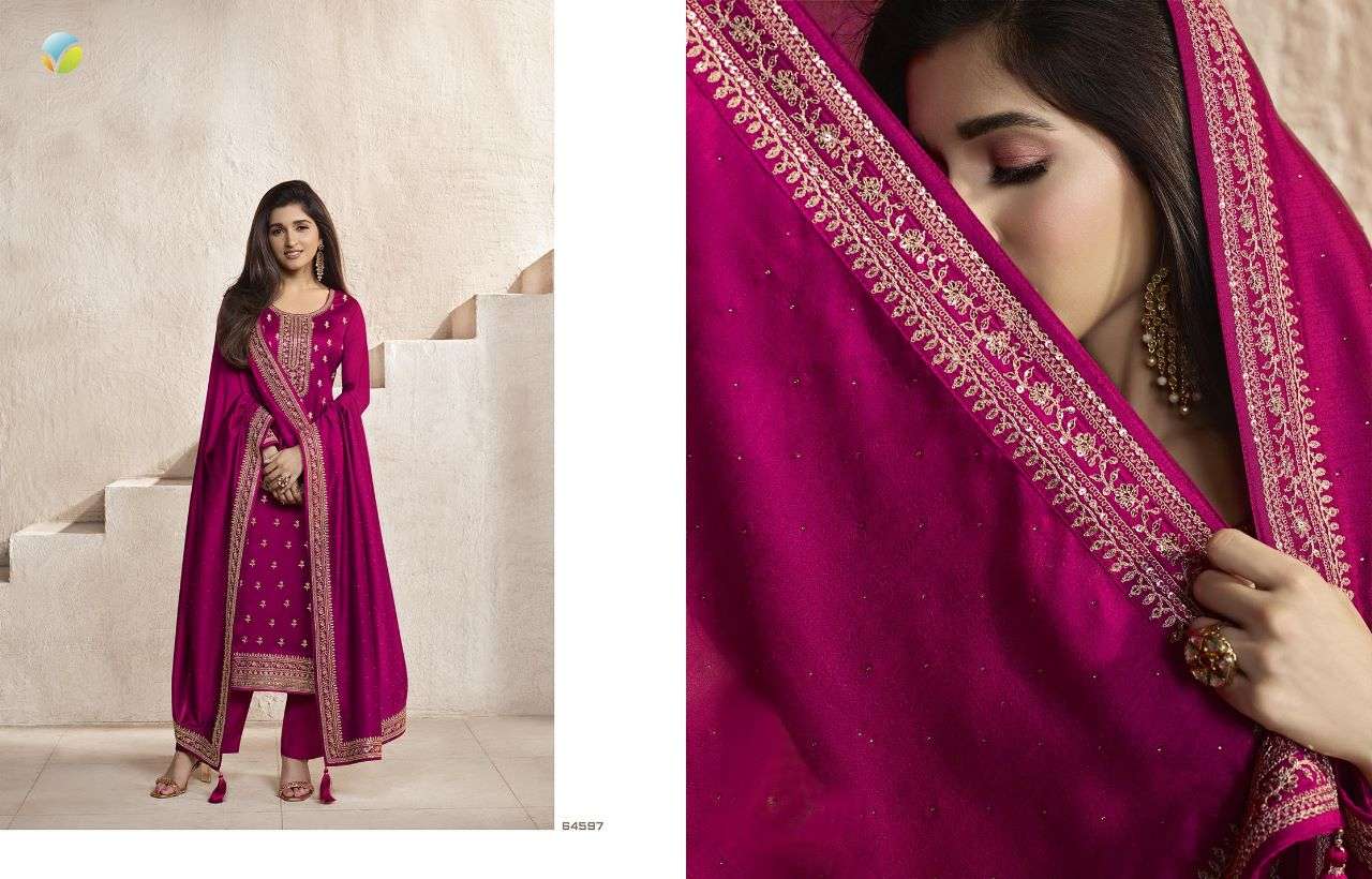vinay fashion kaseesh aanchal 64591-64597 series party wear salwar kameez wholesale surat