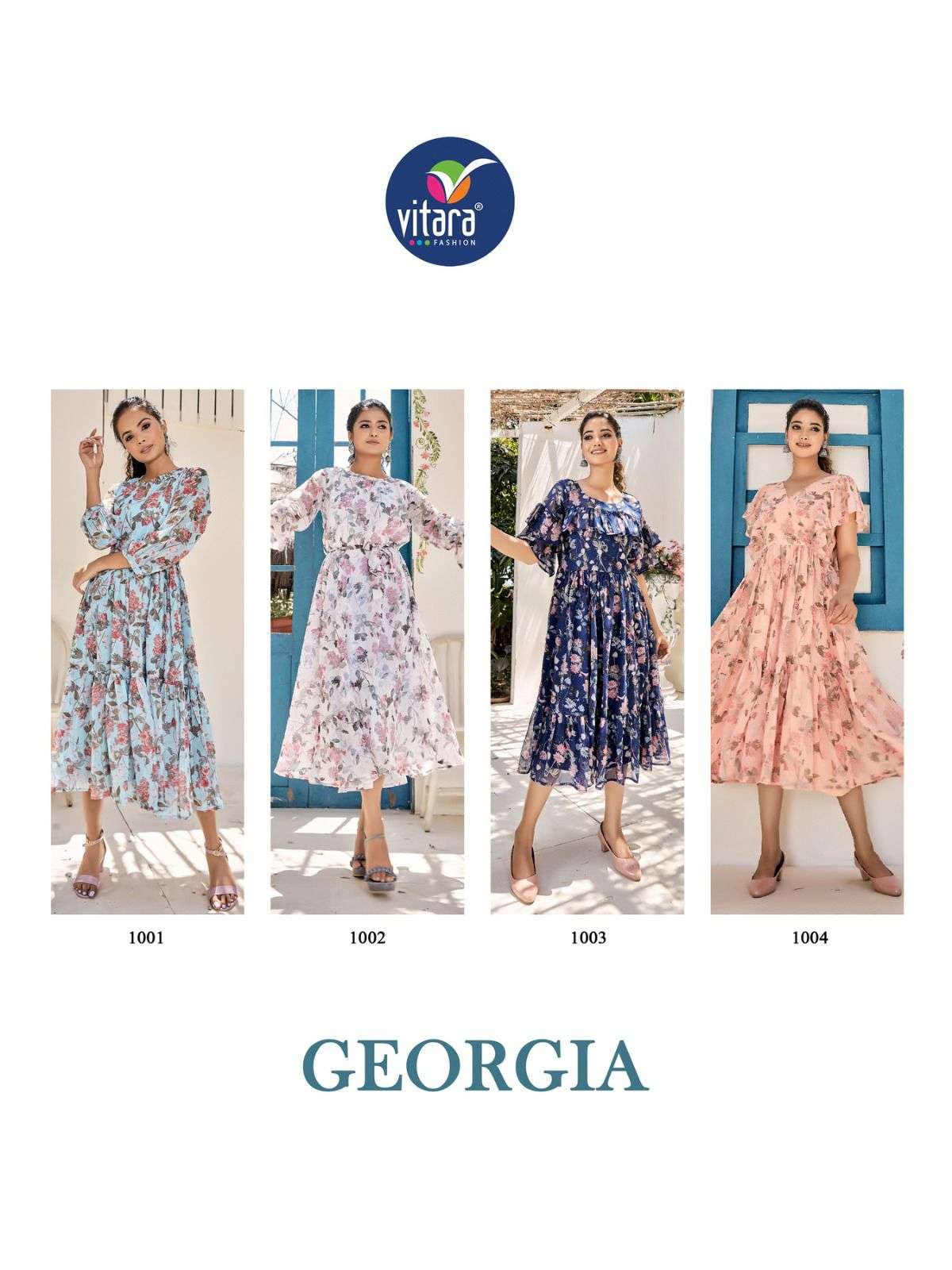 vitara fashion georgia 1001-1004 series trendy designer tunics catalogue collection 2023