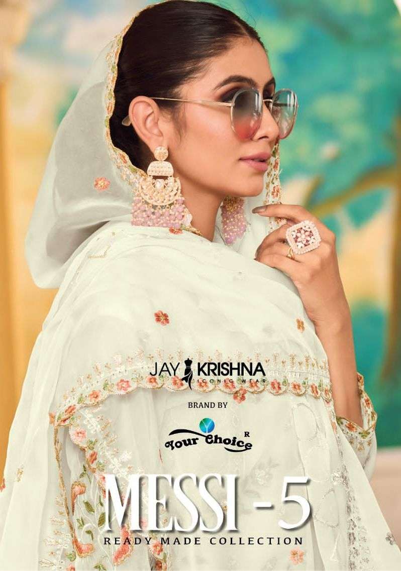 your choice messi vol-5 50001-50004 series party wear designer readymade collection wholesaler surat