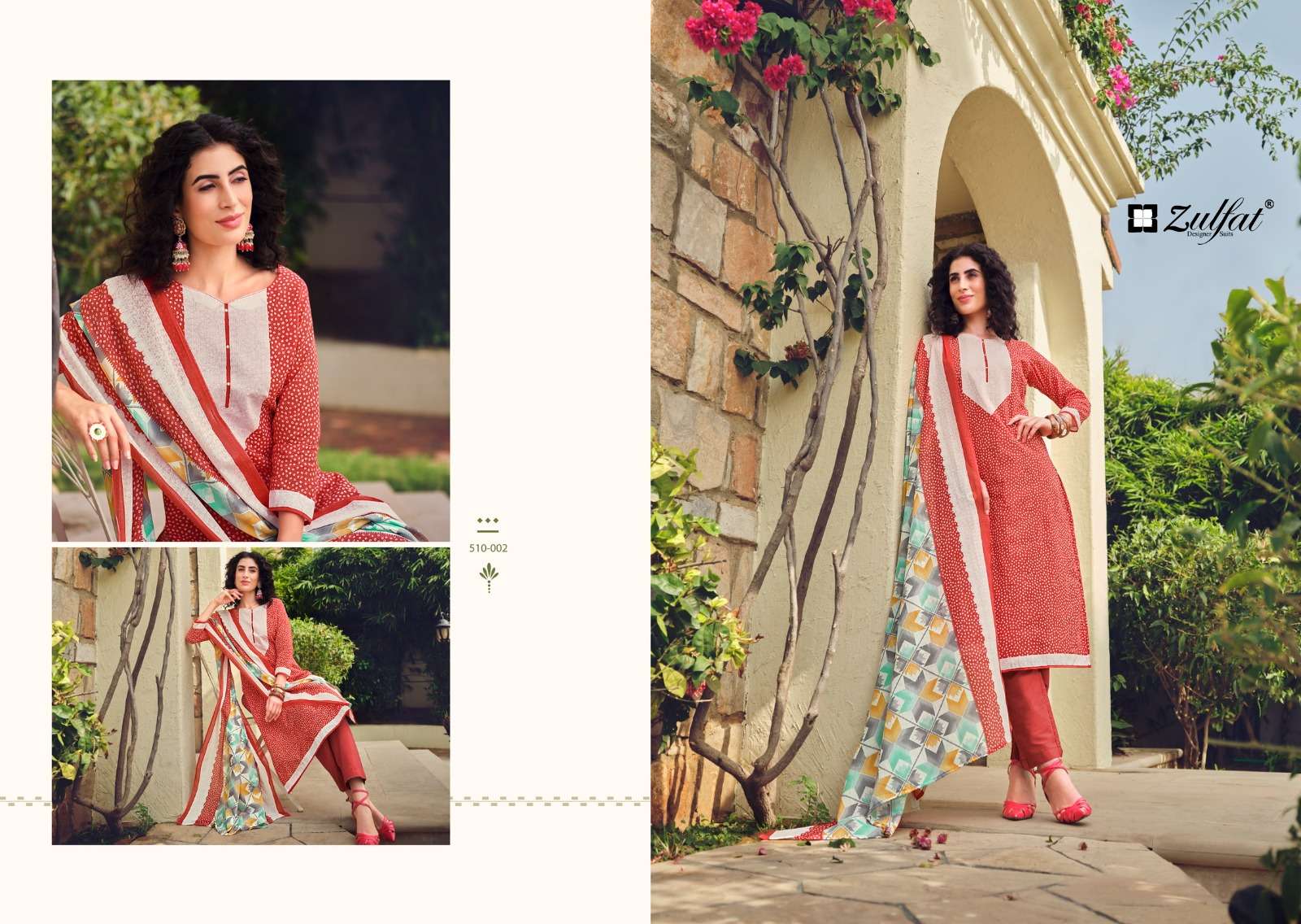 zulfat designer suits isabella pure cotton designer salwar kameez catalogue surat