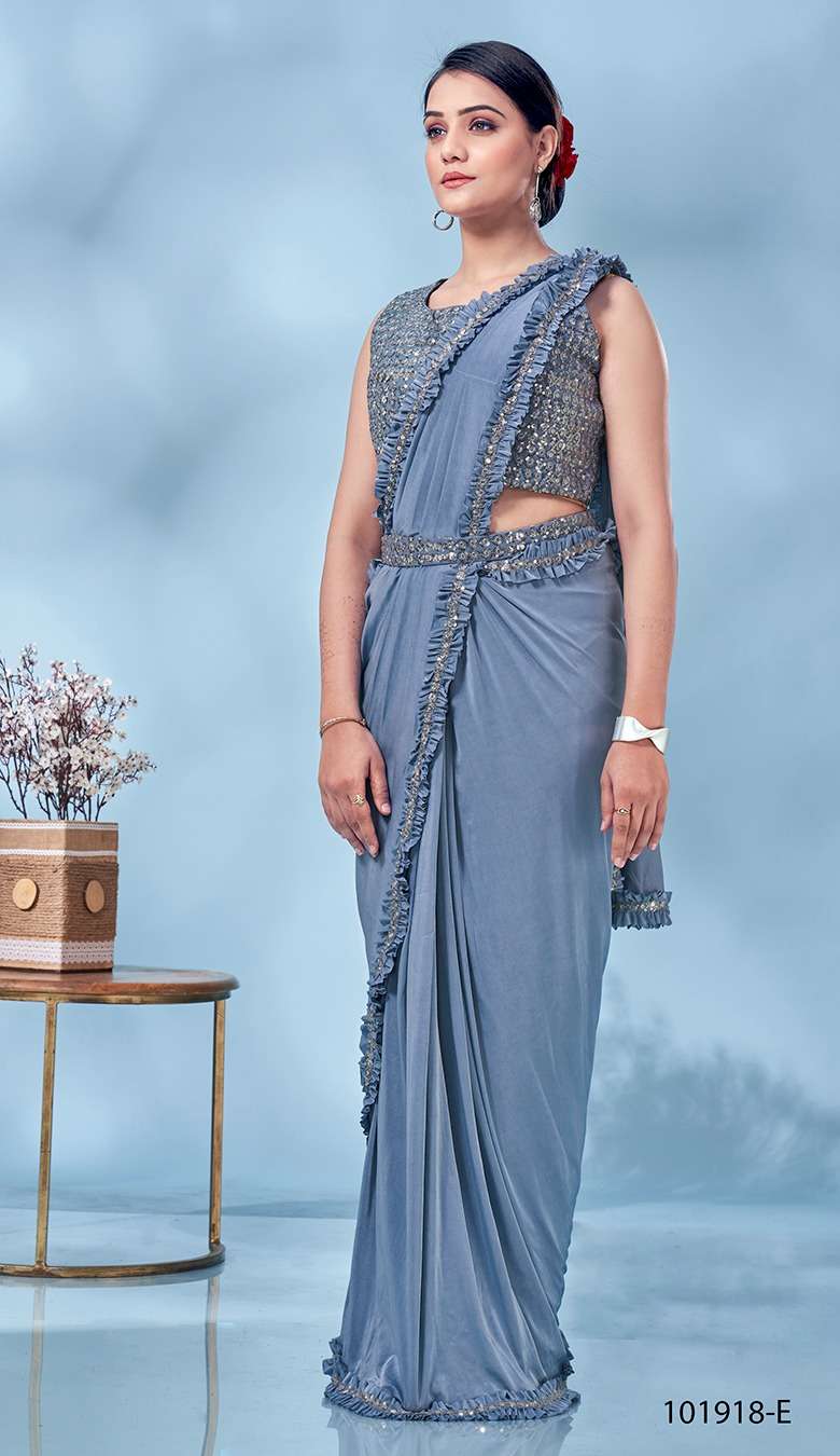 amoha trendz 101918 series latest designer party wear saree online catalogue