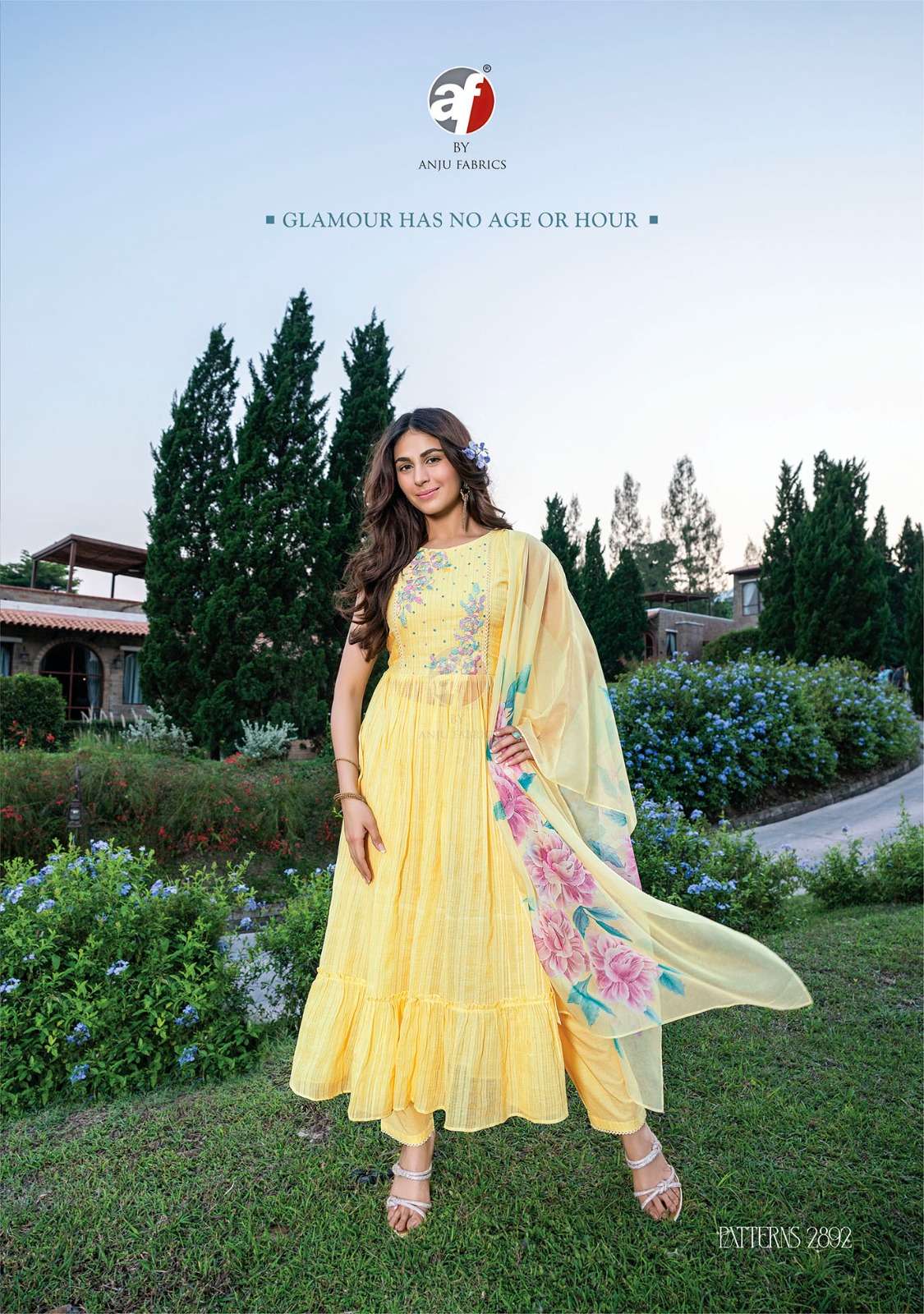 anju fabrics patterns vol-2 2891-2896 series decent look designer kurtis catalogue online wholesaler surat 