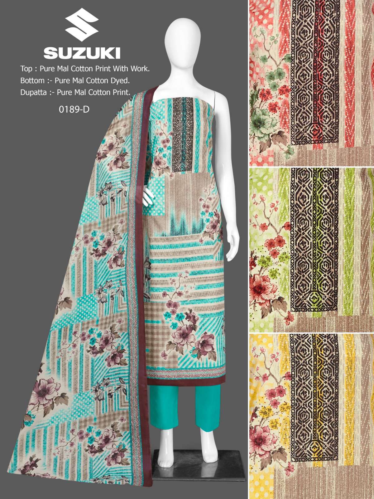 bipson prints suzuki 189 series pure mal cotton dress material catalogue collection 2023