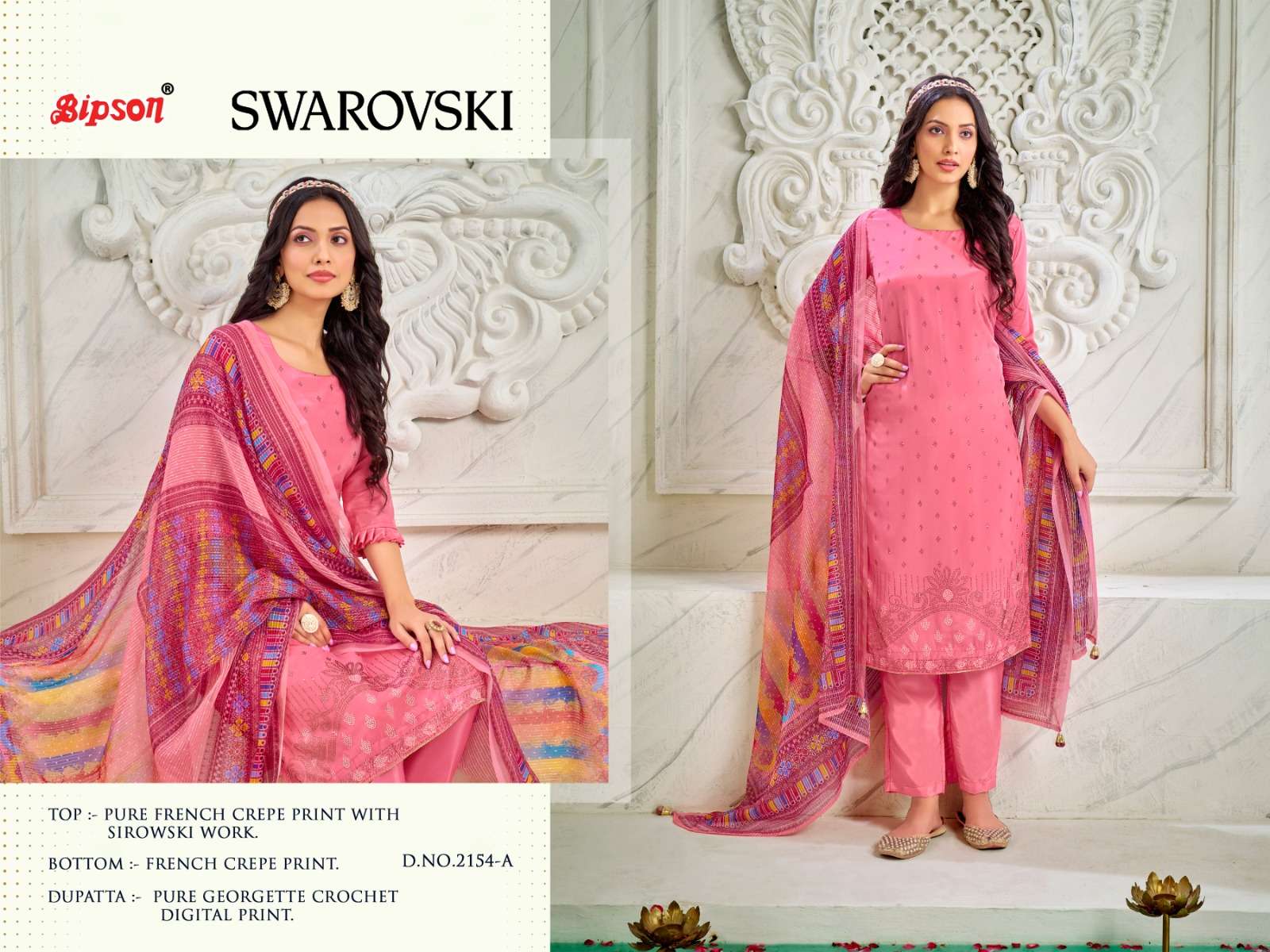 bipson prints swarovski 2154 series unstich designer salwar suits wholesale surat