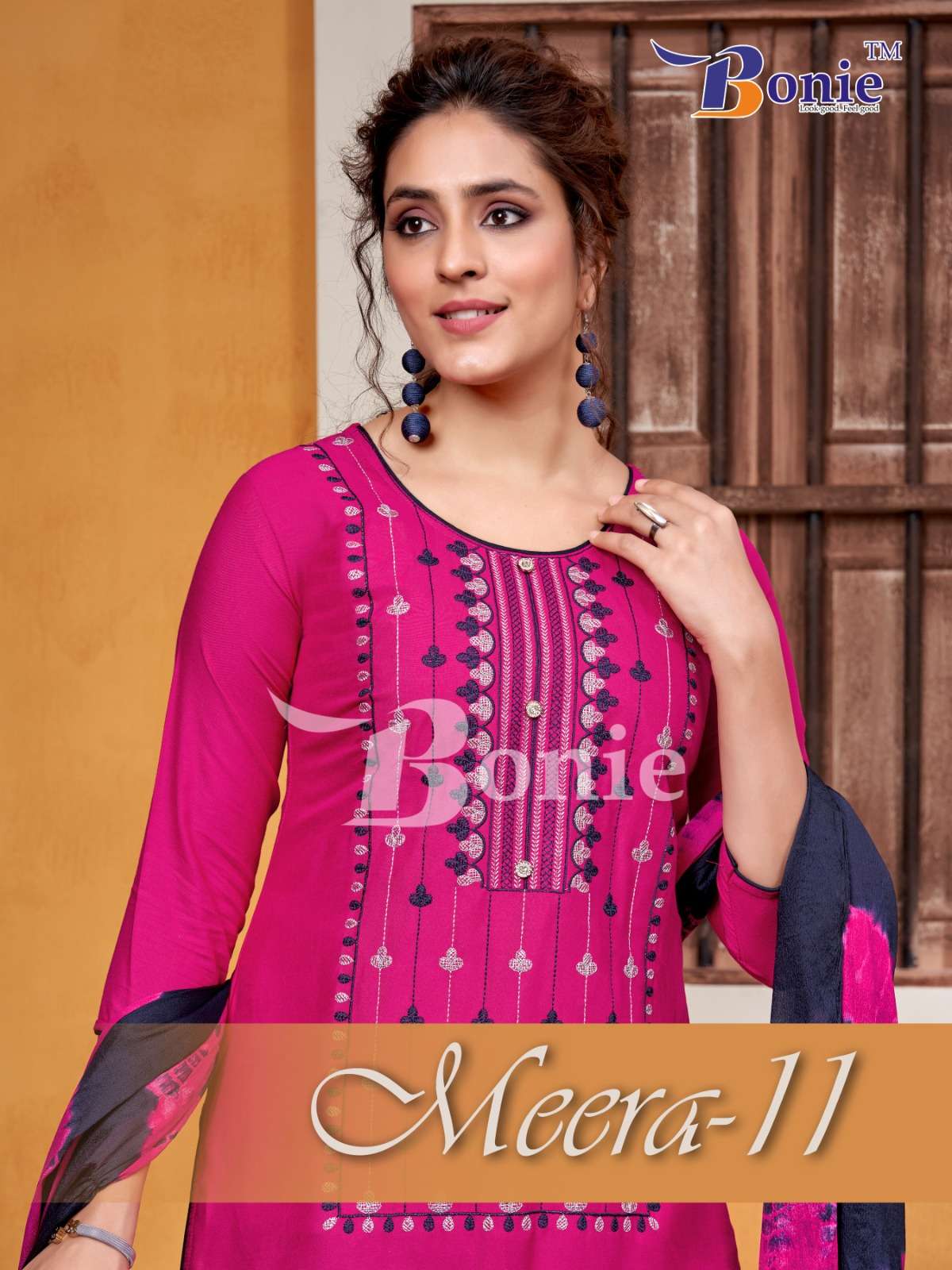 bonie meera vol-11 11001-11008 series kurti skirt with dupatta online price surat
