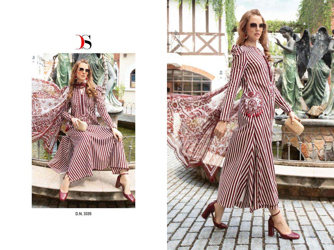 deepsy suits m print spring summer 23 vol-3 3331-3338 series fancy designer pakistani salwar suits catalogue wholesale price surat