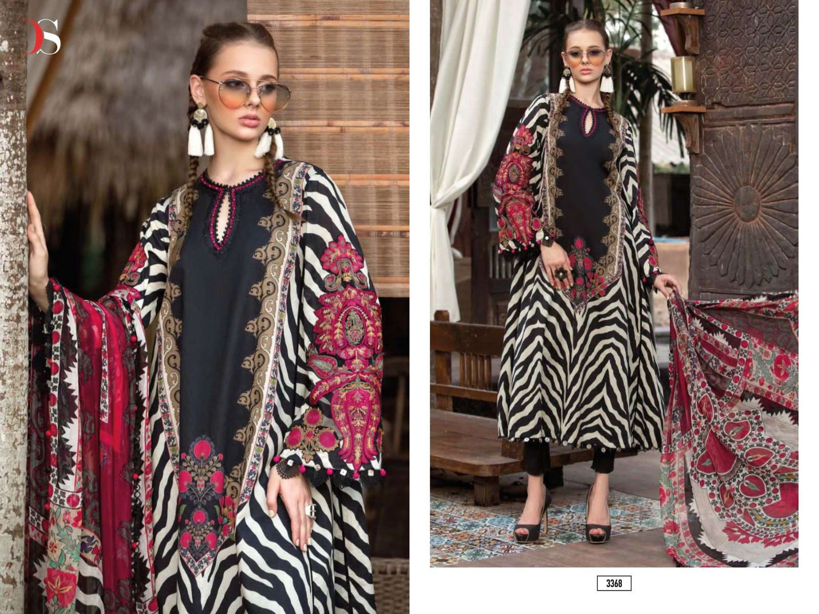 deepsy suits m prints 23 vol-4 3361-3368 series pure cotton designer pakistani salwar suits catalogue wholesaler surat