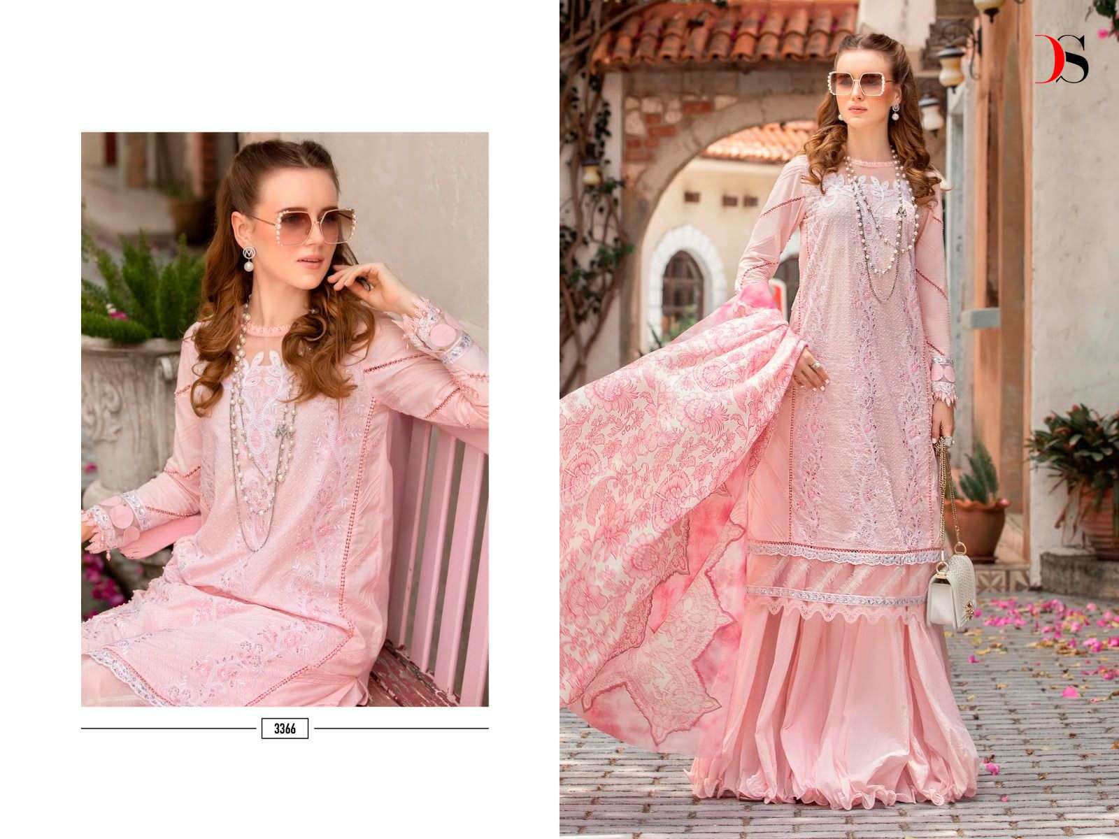deepsy suits m prints 23 vol-4 3361-3368 series pure cotton designer pakistani salwar suits catalogue wholesaler surat
