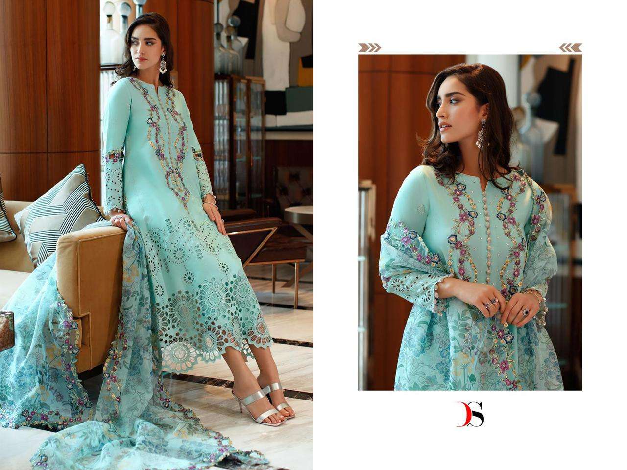 deepsy suits mushq luxury lawn 23 vol-2 3221-3226 series latest designer pakistani salwar suits catalogue surat