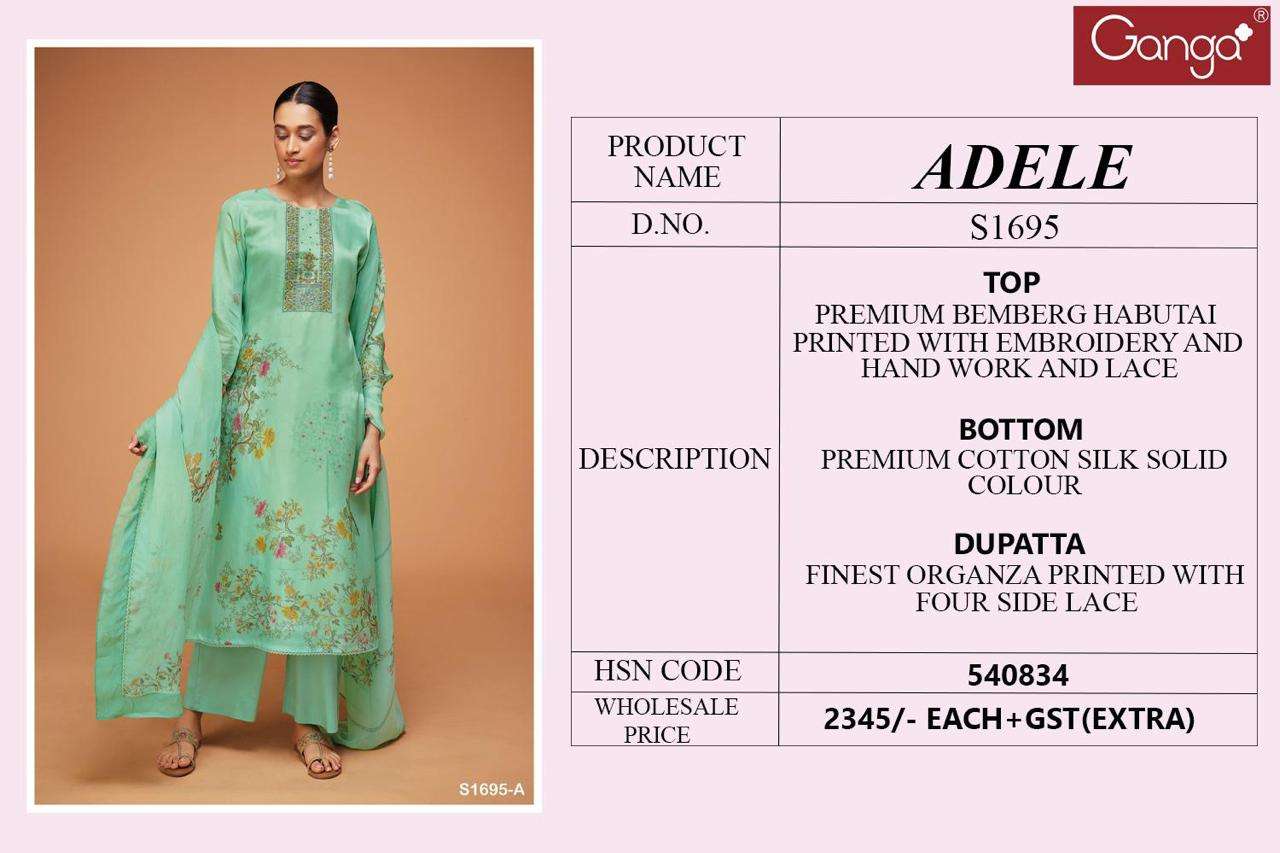 ganga adele 1695 series stylish designer salwar kameez catalogue online wholesale price surat