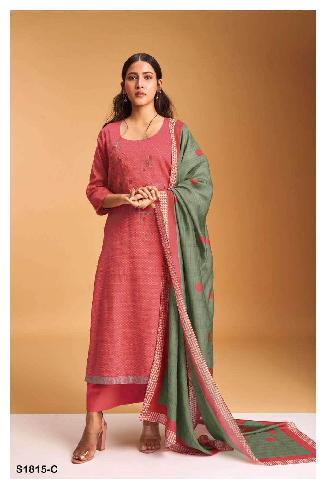 ganga bhumika 1815 series indian designer salwar suits catalogue online wholesaler surat 