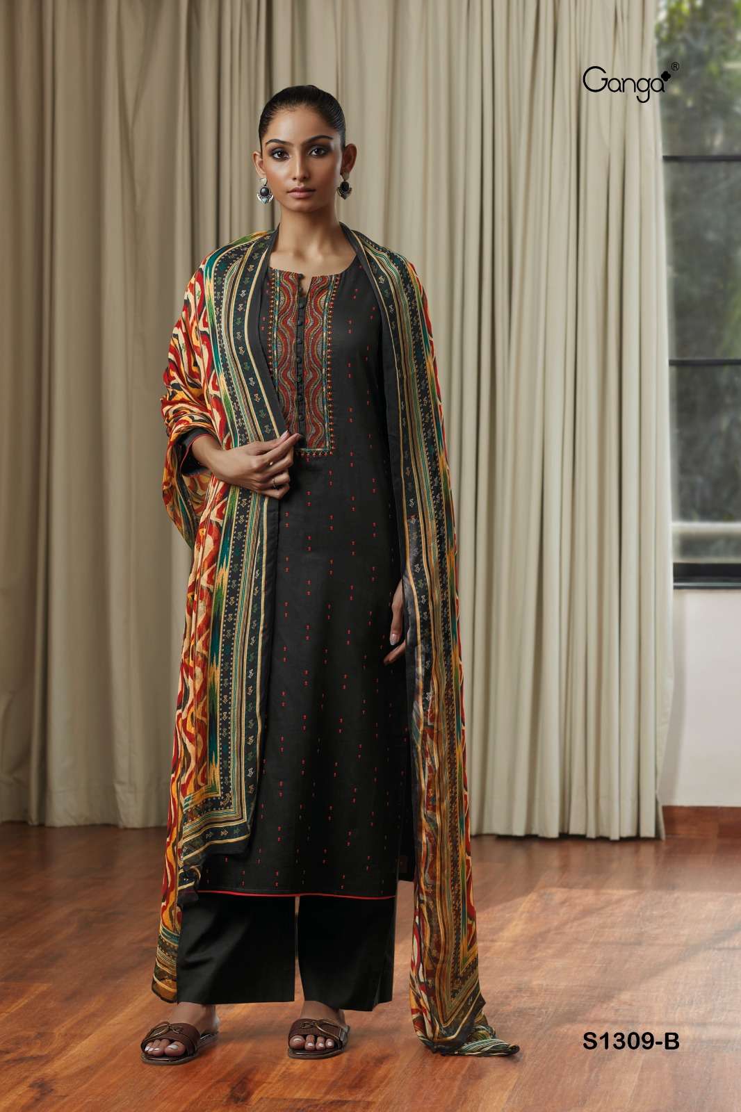 ganga inna 1309 series unstitched designer salwar suits online market surat 