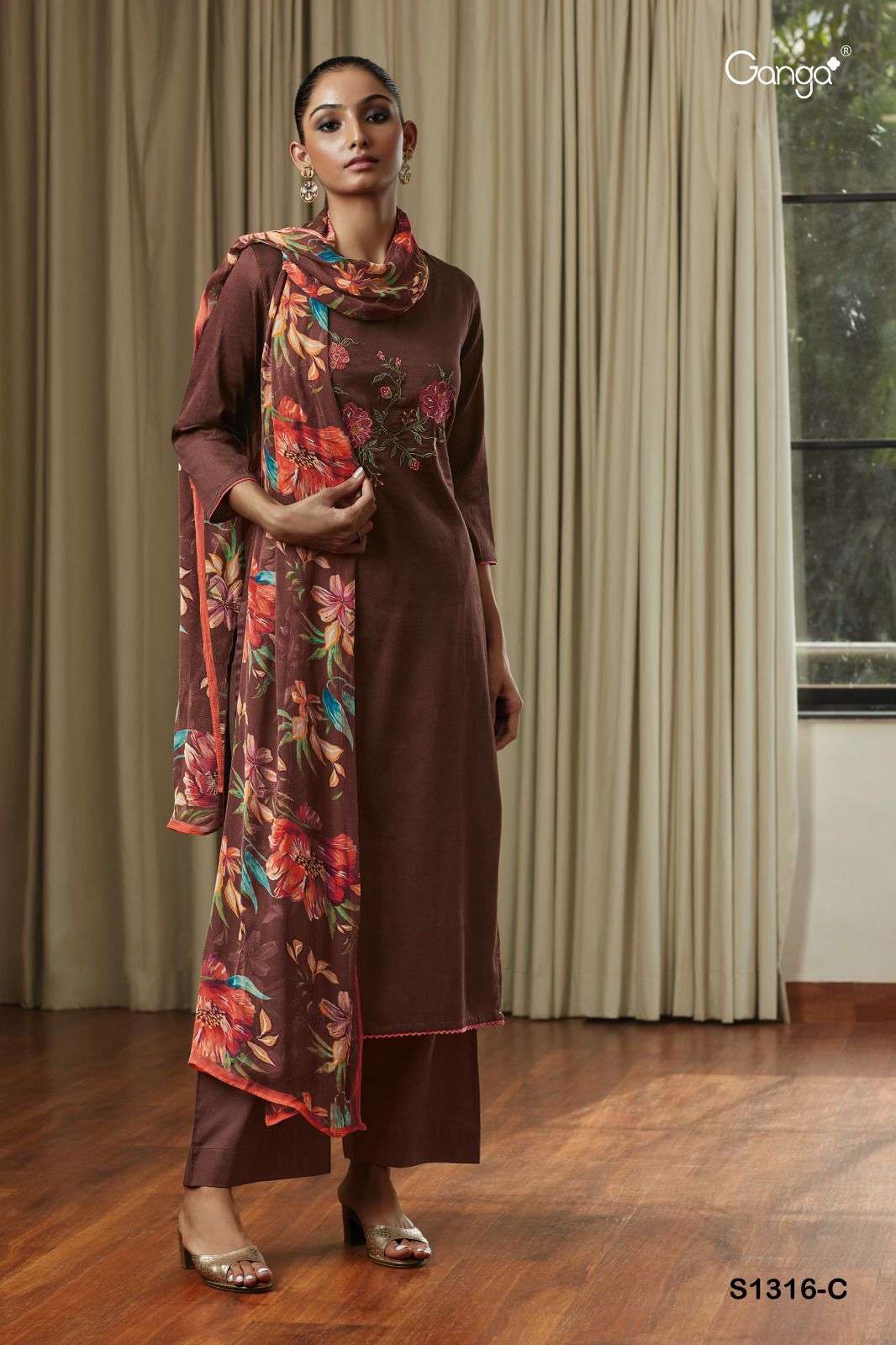 ganga inna 1316 series premium cotton designer salwar kameez catalogue wholesale surat 