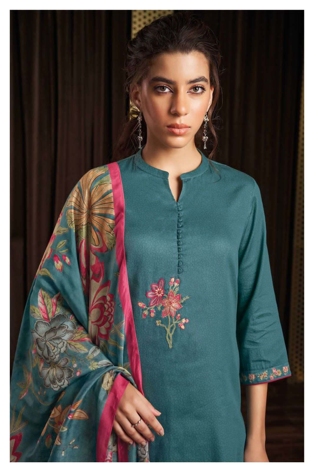 ganga jewel 1812 series cotton silk designer salwar kameez catalogue catalogue surat