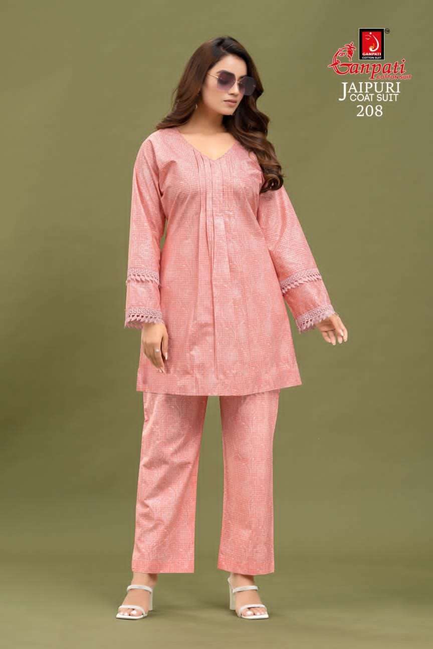 ganpati cotton suit jaipuri coat suit vol-2 trendy designer salwar suits new catalogue surat