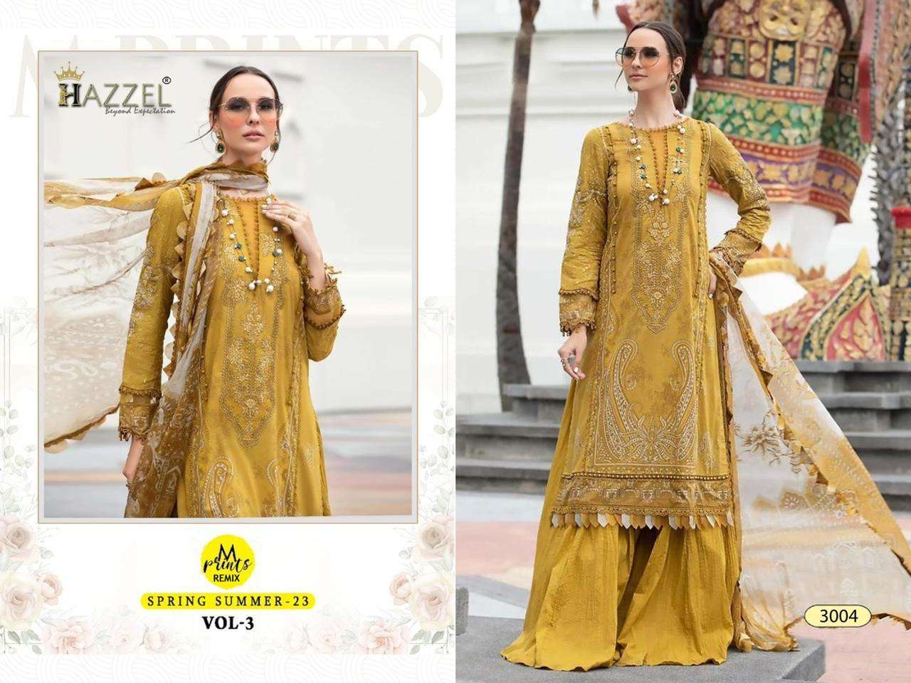 hazzel m prints remix spring summer 23 vol-3 nx latest designer pakistani salwar suits catalogue online wholesale surat