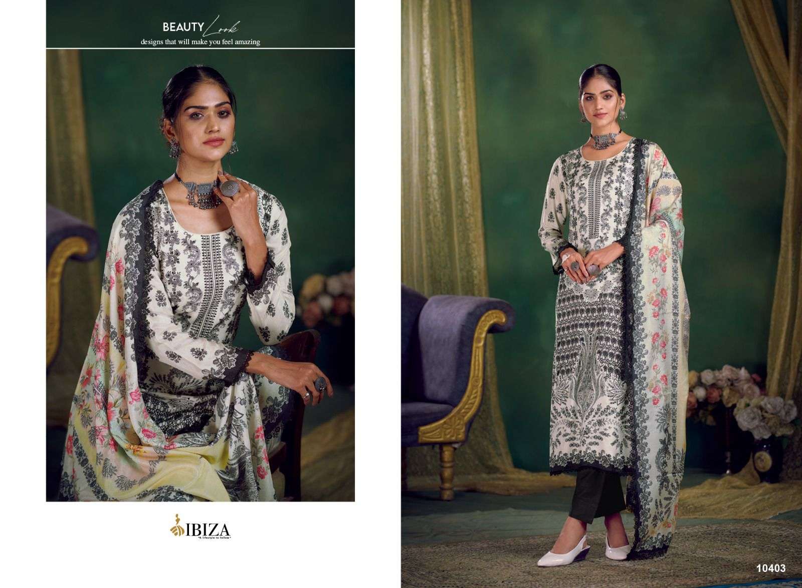 ibiza riyasat vol-3 10403-10406 series fancy designer pakistani salwar suits catalogue collection 2023