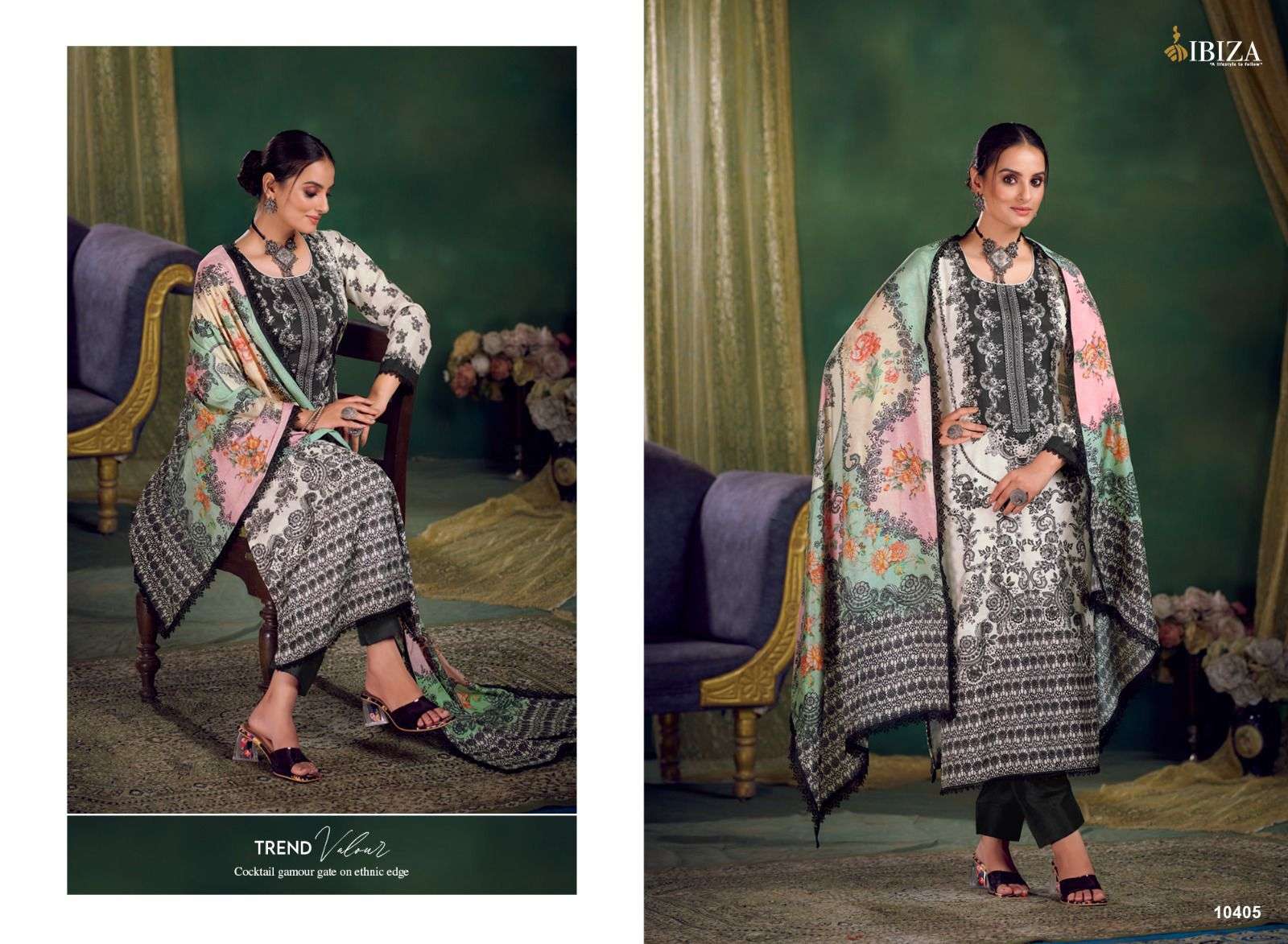 ibiza riyasat vol-3 10403-10406 series fancy designer pakistani salwar suits catalogue collection 2023