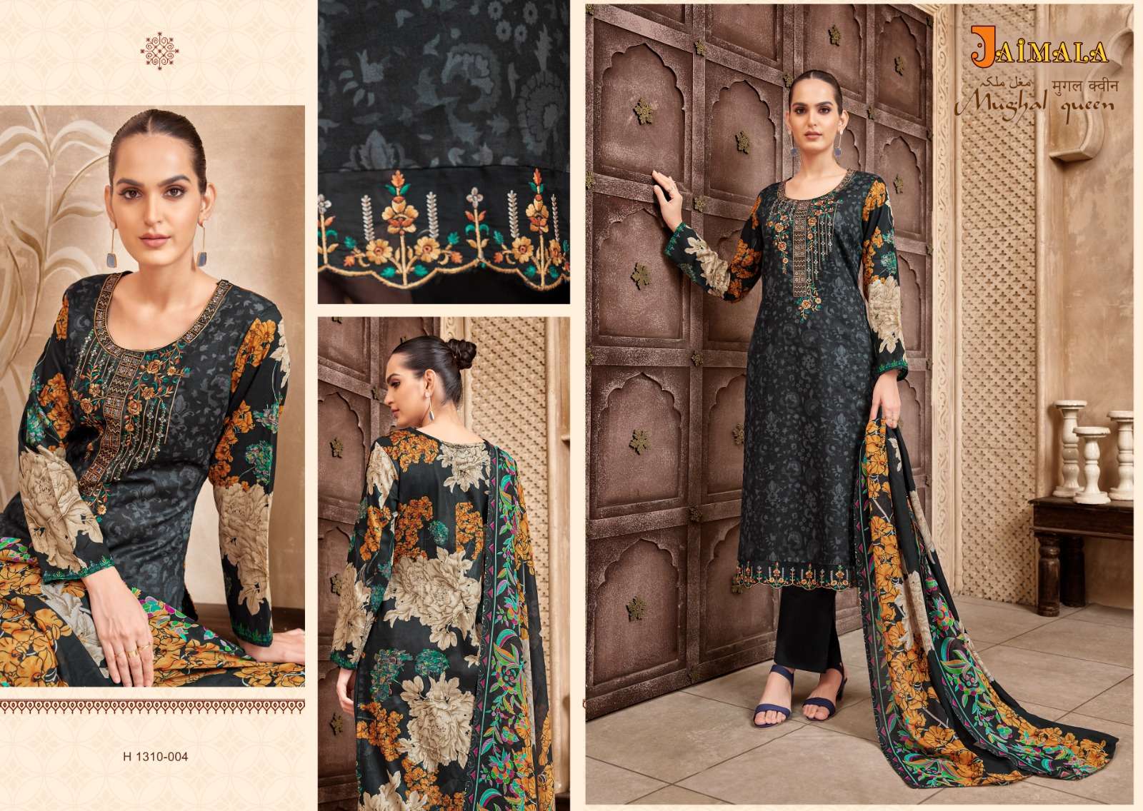 jaimala mughal queen stylish designer pakistani salwar suits catalogue collection surat 