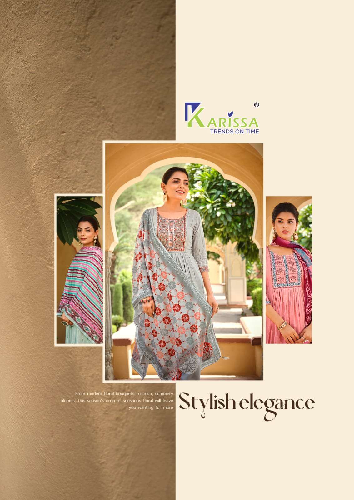 karissa trends gulmohar vol-2 5001-5006 series fancy designer kurtis catalogue wholesale price surat 