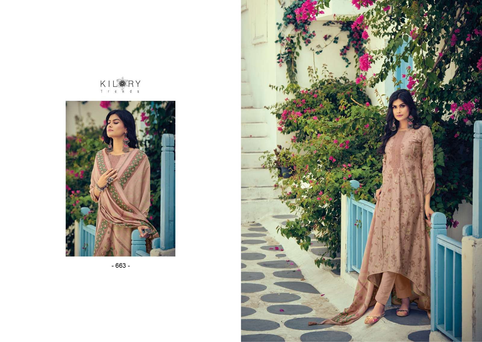 kilory trends silk route vol-4 661-668 series viscose muslin designer salwar kameez catalogue wholesale surat