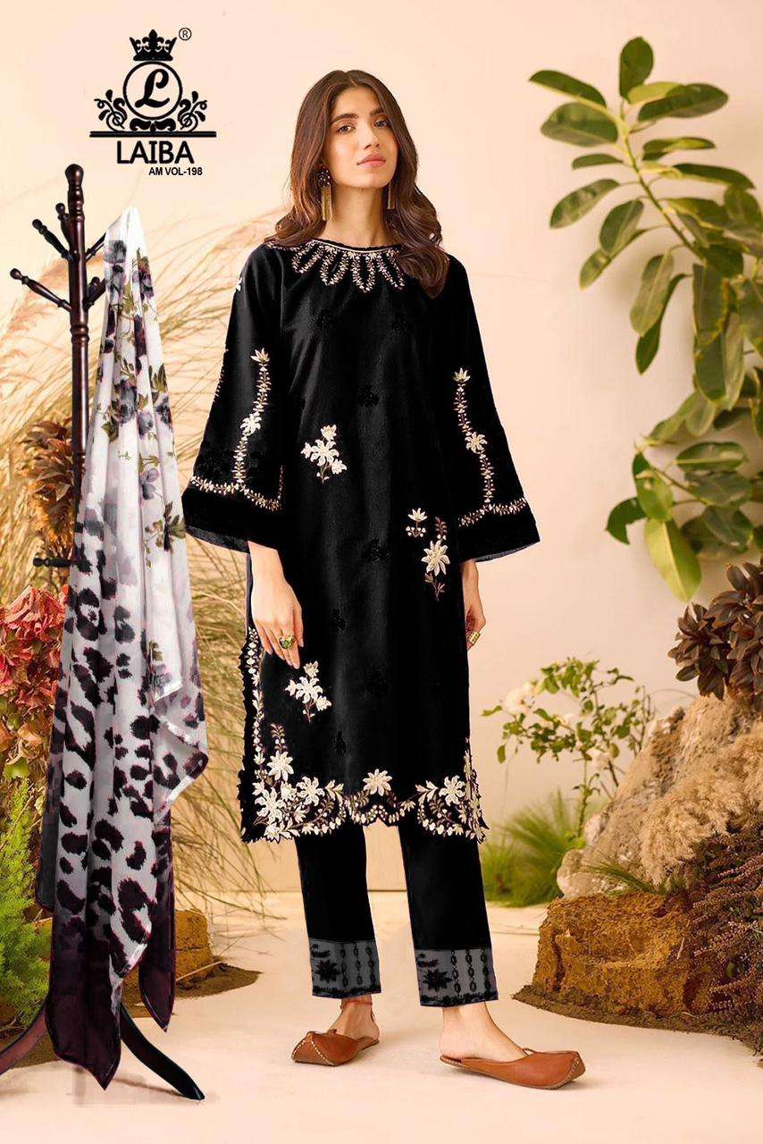 laiba am vol-198 latest designer pakistani salwar suits readymade wholesale price surat