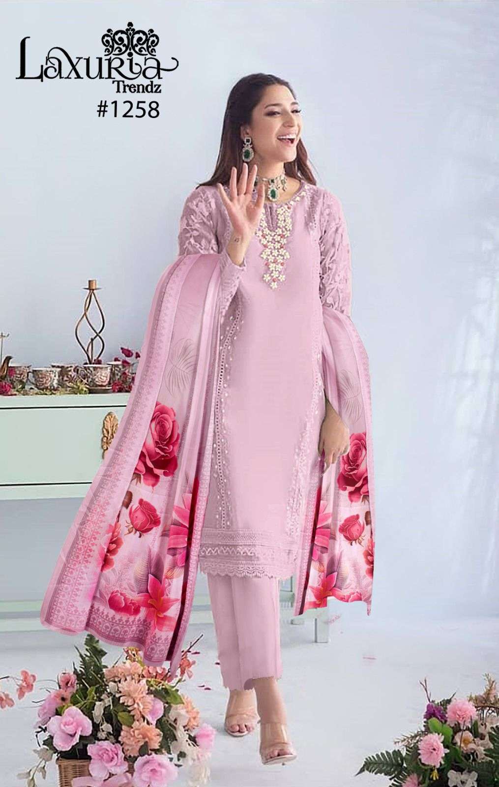 laxuria trendz 1258 series latest designer readymade pakistani salwar suits surat