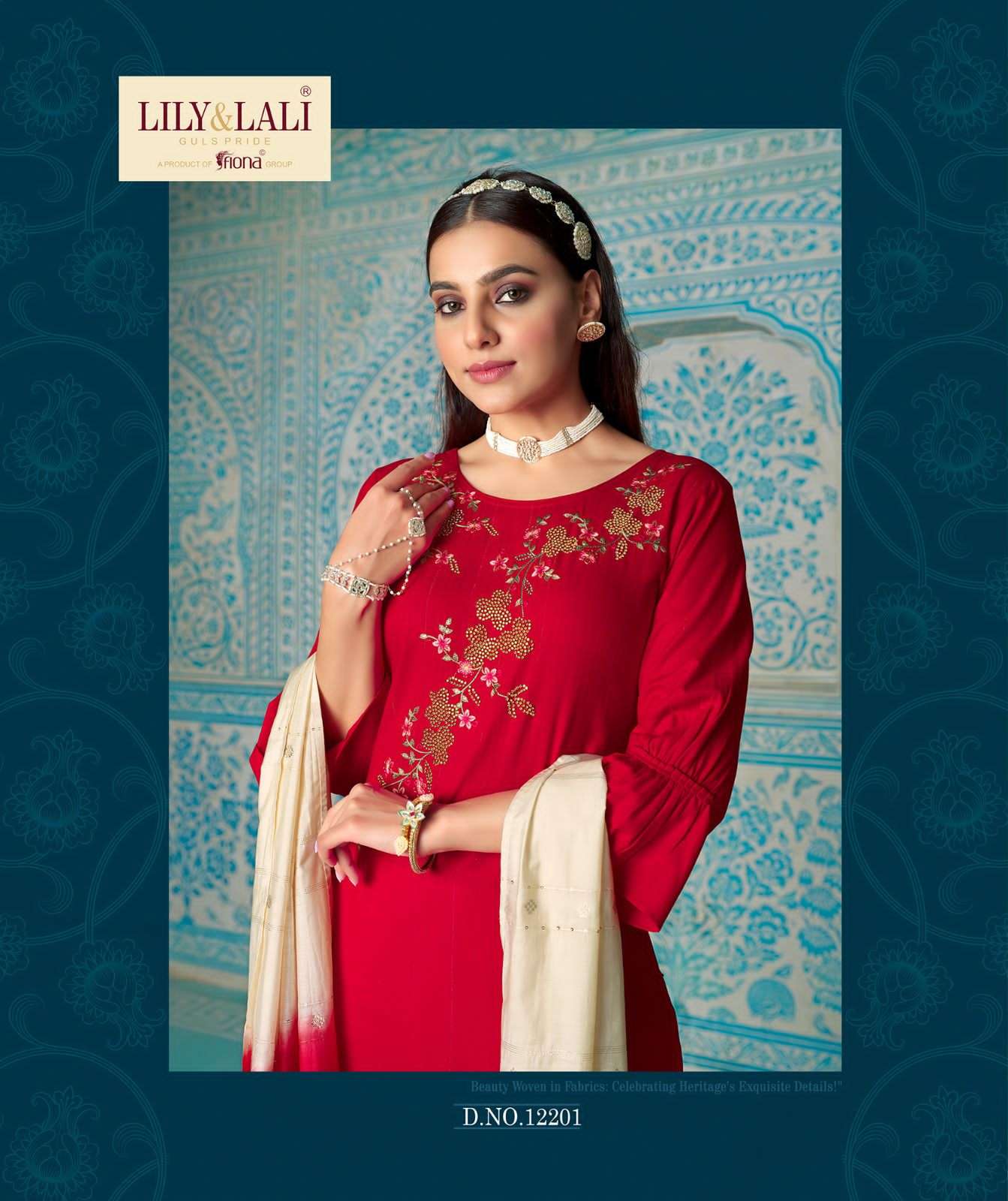 lily&lali moonlite elegance 12201-12206 series exclusive designer kurtis festival collection surat