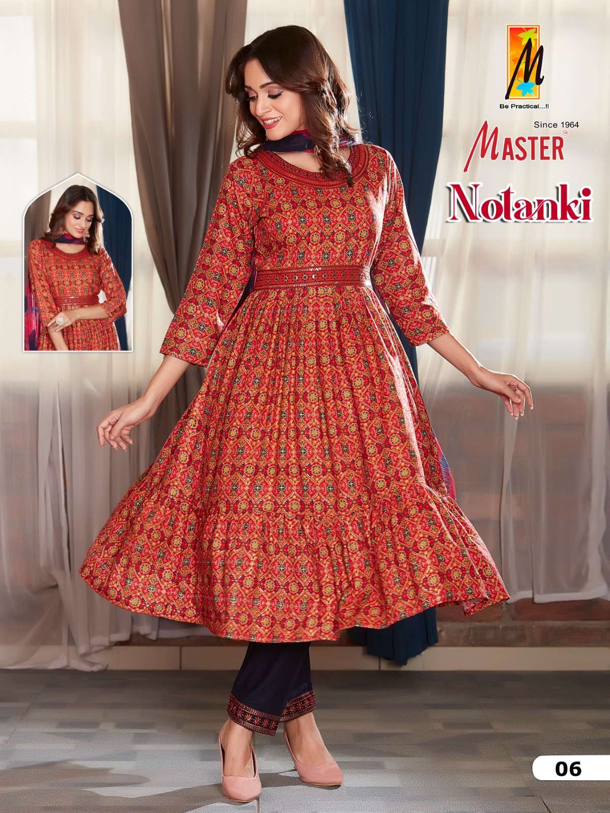 master notanki rayon designer top bottom with dupatta catalogue online wholesaler surat
