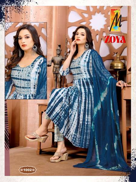 master zoya nayra cut top pant and dupatta latest collection wholeasler surat