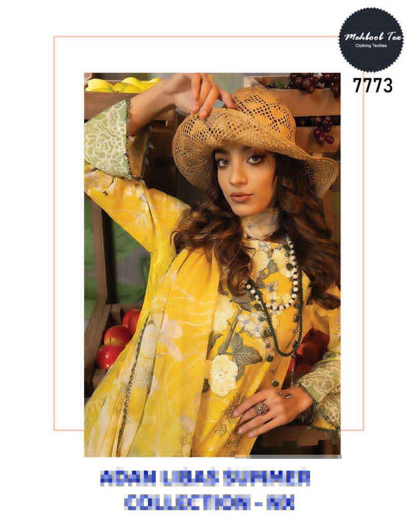 mehboob tex adan libas summer collection nx fancy look designer pakistani salwar suits manufacturer surat