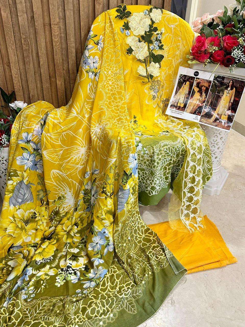 mehboob tex adan libas summer collection nx stylish designer pakistani salwar suits design 2023