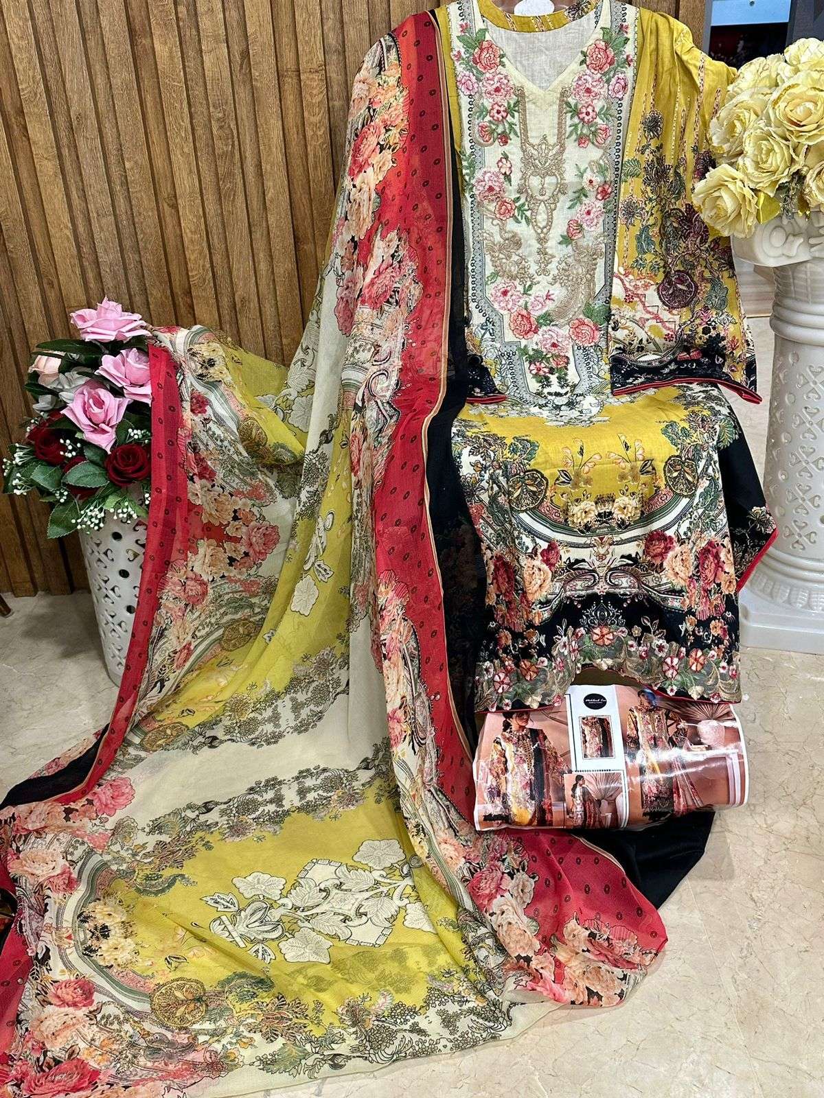 mehboob tex ayzel firdous collection unstich designer pakistani salwar suits catalogue collection 2023