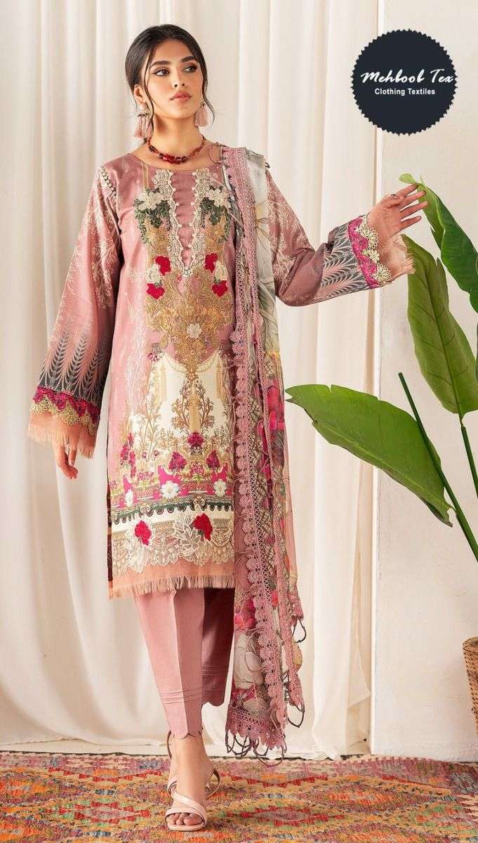 mehboob tex ayzel firdous collection unstich designer pakistani salwar suits catalogue collection 2023