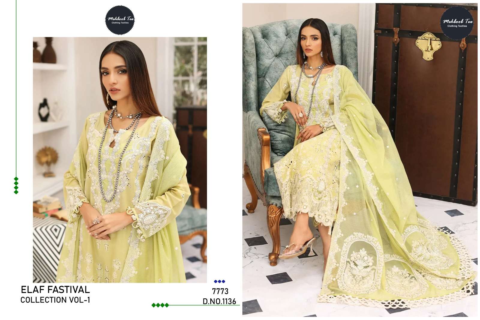 mehboob tex elaf fastival collection vol-1 exclusive designer pakistani salwar suits catalogue collection 2023 