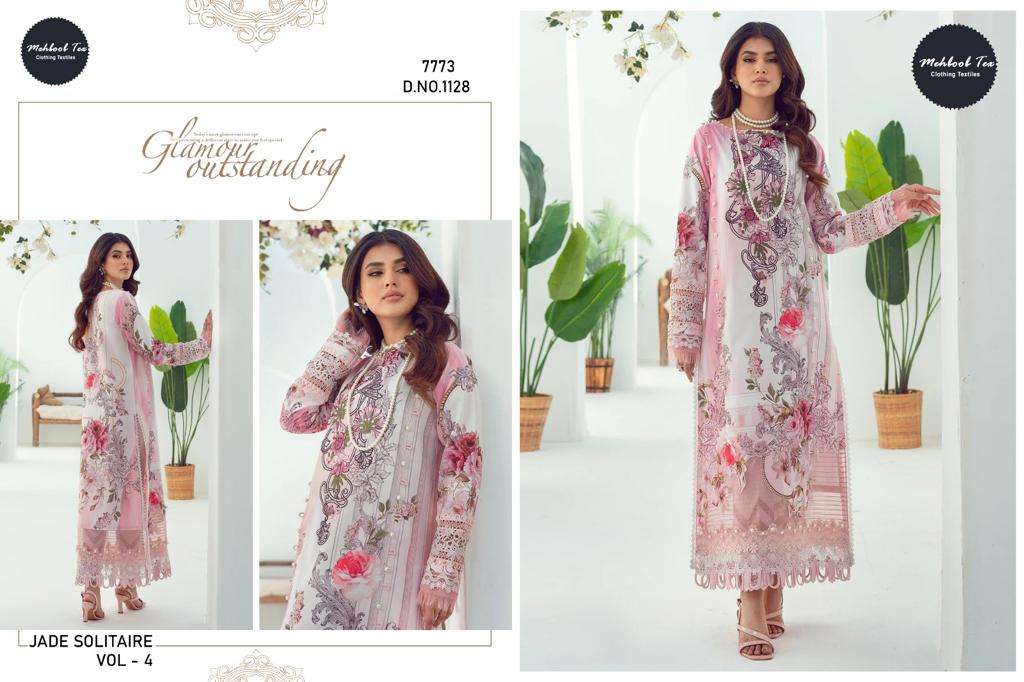 mehboob tex jade solitaire vol-4 fancy designer pakistani salwar suits wholesaler surat
