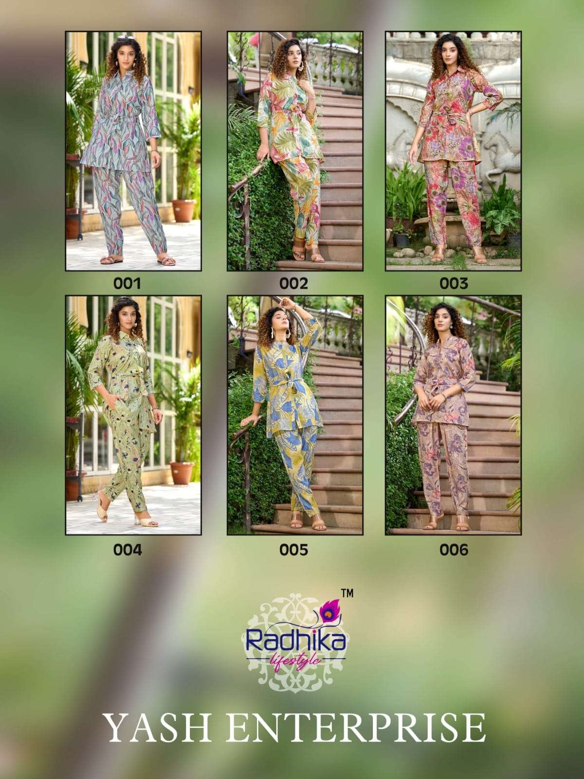 radhika lifestyle cord vol-1 beautiful look designer cord set catalogue surat 