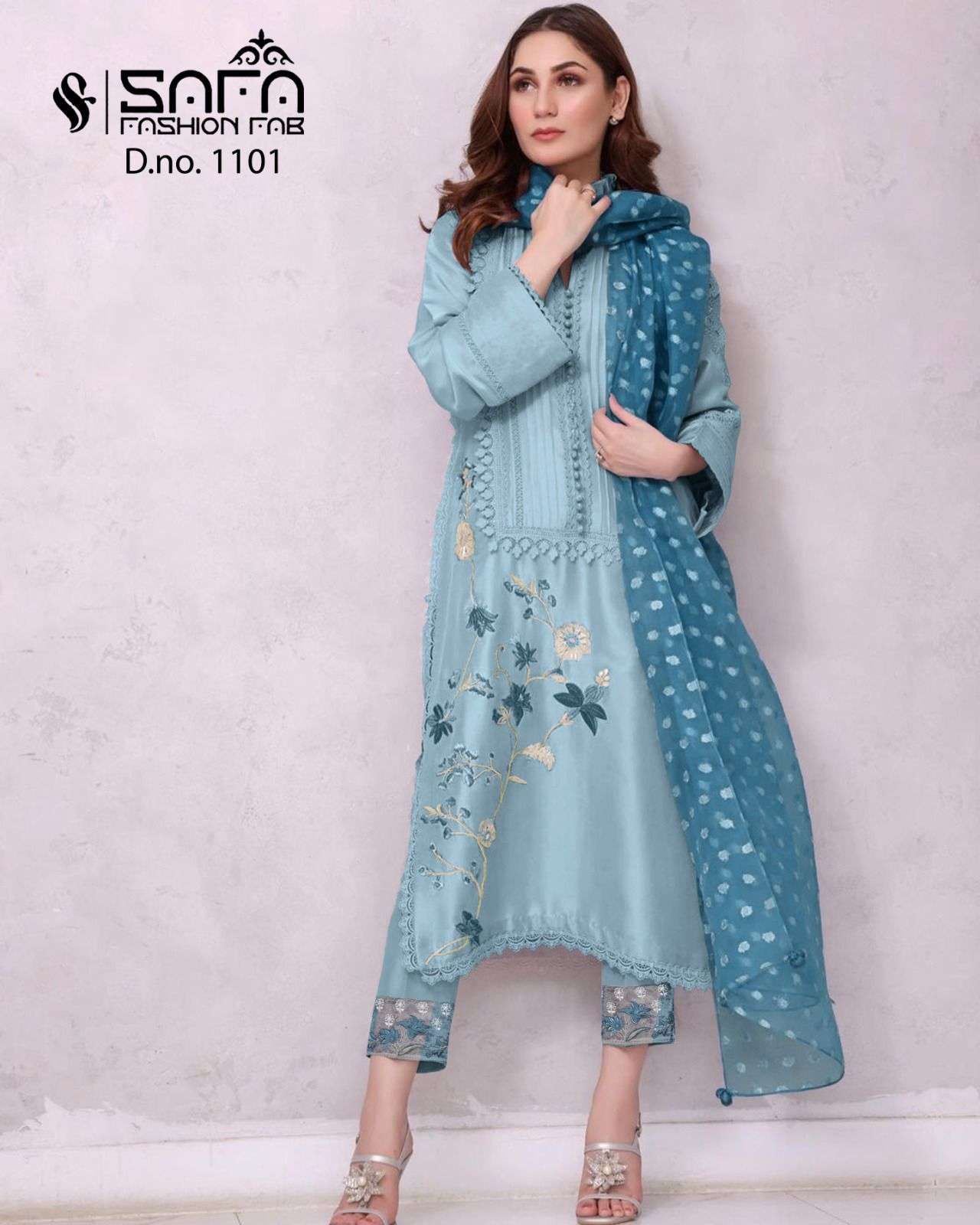 safa 1101 new colour readymade designer pakistani salwar suits wholesaler surat