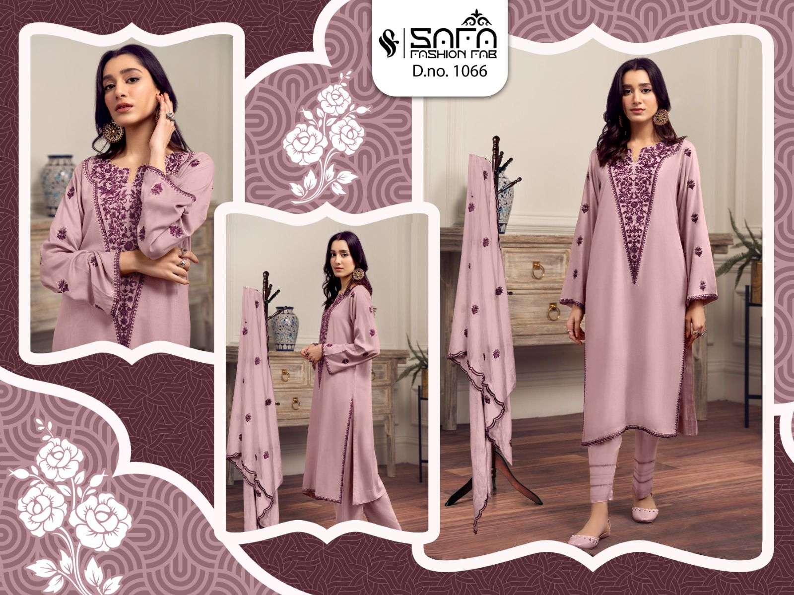 safa fashion fab 1066 series latest designer pakistani salwar suits wholesaler surat